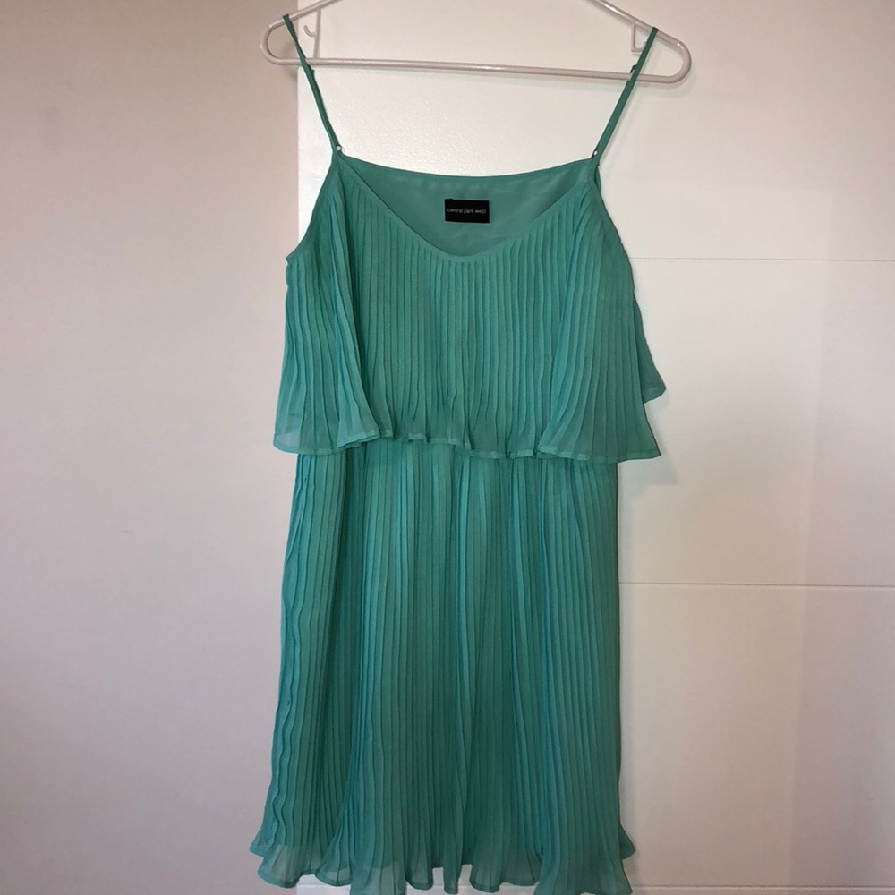 Central Park West Pleated Party Dress